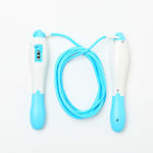 Length Adjustable Jump Rope , Digital Skipping Rope With Counter / Sponge Handle supplier