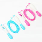 Length Adjustable Jump Rope , Digital Skipping Rope With Counter / Sponge Handle supplier
