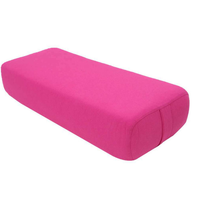 Cotton Cover Yoga Pillow High density TPE Foam Lining Yoga Block