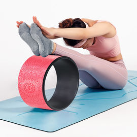 Practical Anti Slip Yoga Roller Wheel PU Rubber Yoga Circle Full Body Back Training Tool supplier