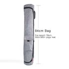 Durable Canvas Yoga Mat Carry Bag / Yoga Backpack With Multifunctional Side Pockets supplier