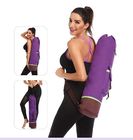 Large Capacity Yoga Mat Carry Bag Carrier Durable Canvas Cotton Yoga Pilates Backpack supplier