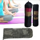 Black Portable Yoga Mat Carry Bag lightweight Nylon Pilates Womens Yoga Bag supplier