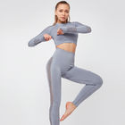 Women Yoga ApparelYoga Crop Top Seamless Leggings Gym Set High Waist Legging Pants supplier
