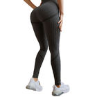 High Waisted Seamless Workout Leggings , Push Up Running Women Gym Fitness Leggings supplier