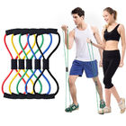 8 Word elastic pull rope exercises , Lightweight Yoga Resistance Rubber Bands supplier