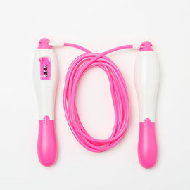 Length Adjustable Jump Rope , Digital Skipping Rope With Counter / Sponge Handle supplier