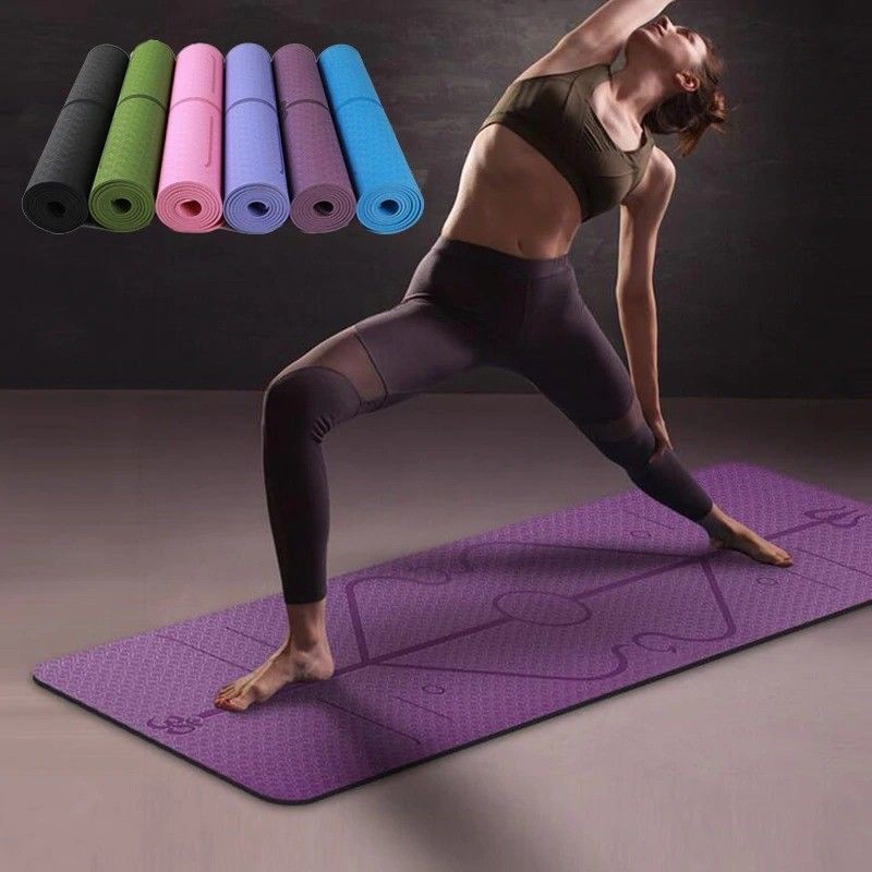 10mm Thickened Yoga Exercise Mat / Non Slip Gym Fitness Mat With Yoga Bag &amp; Strap supplier