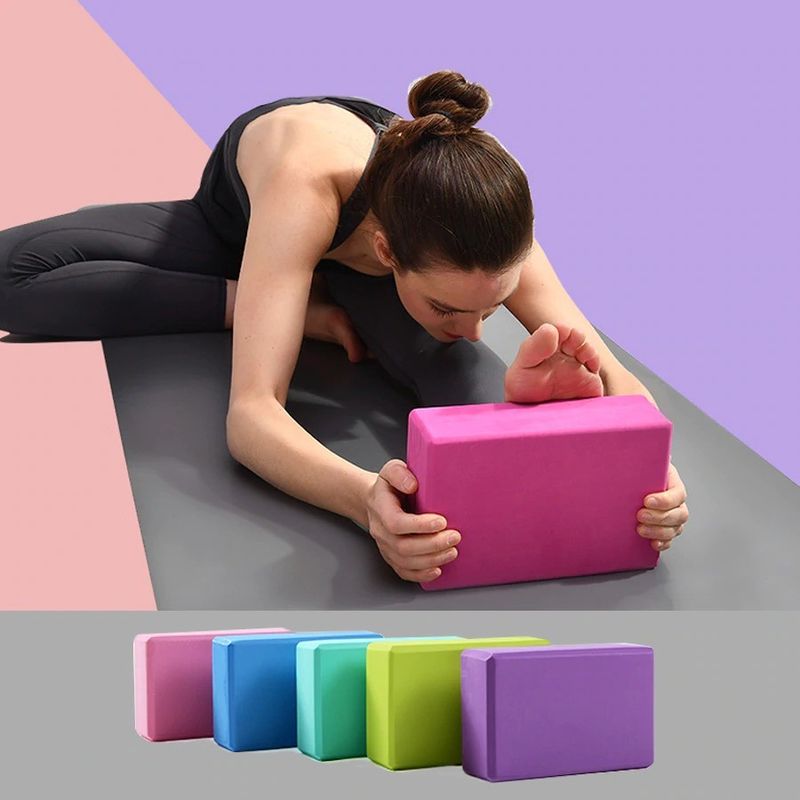 Customized Yoga Exercise Blocks EVA Foam Yoga Blocks Stretching Aid Gym Pilates supplier