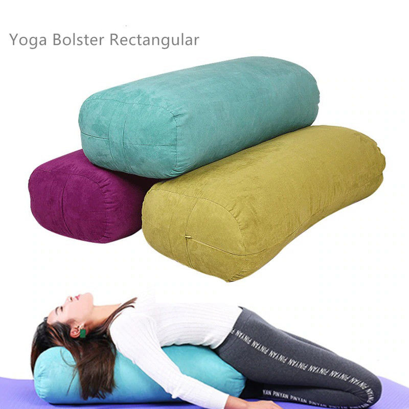 Rectangular Yoga Bolster Cushion Organic Cotton Material For Massage supplier