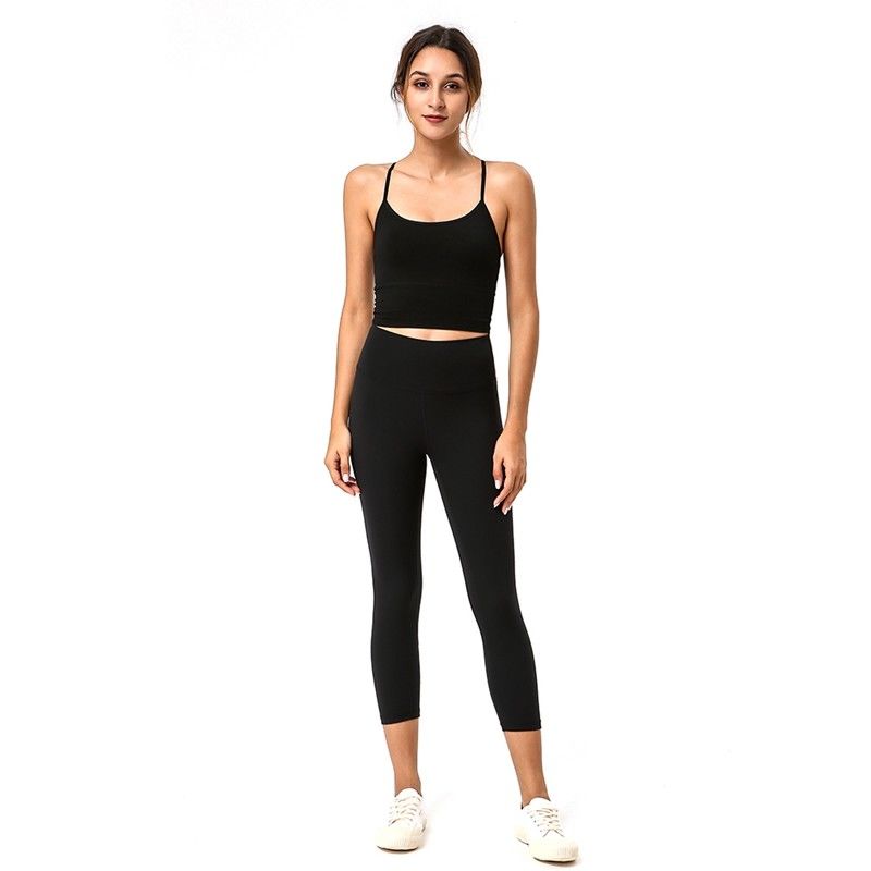 Women Fitness Clothing Yoga Apparel Camisole Lady Cross Back Bra Vest Tank Top Underwear supplier