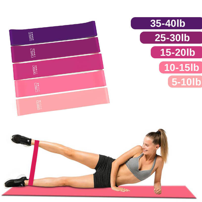 Body Exercise Fitness Rubber Bands Custom Printed Workout Elastic Resistance Bands supplier