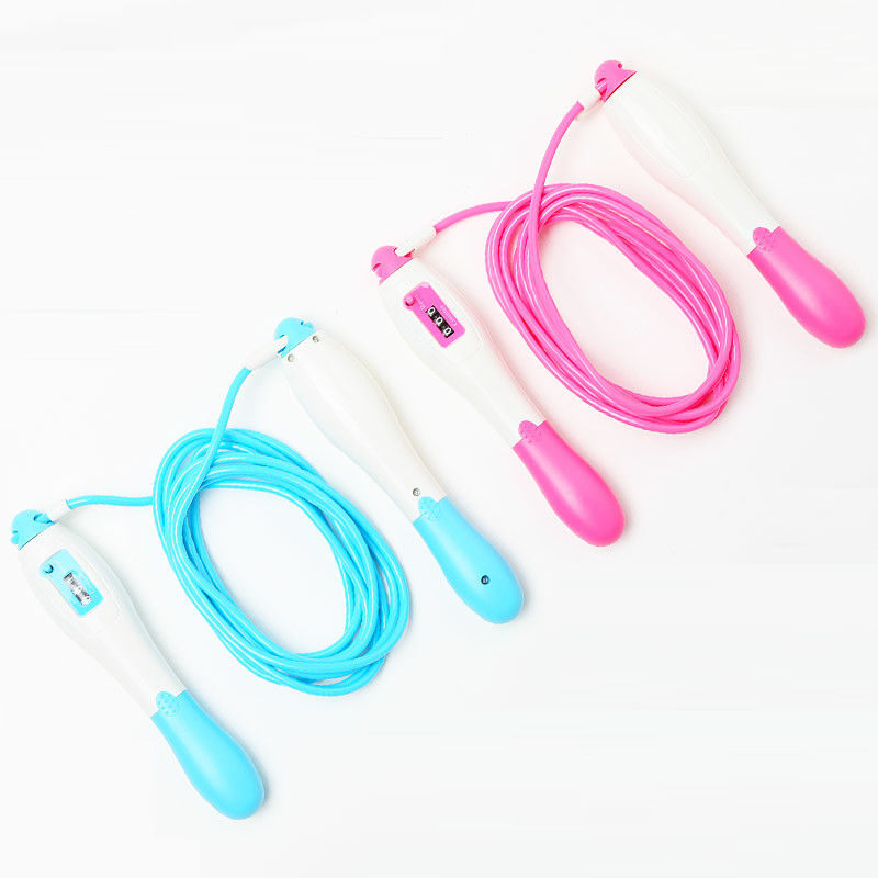 Length Adjustable Jump Rope , Digital Skipping Rope With Counter / Sponge Handle supplier